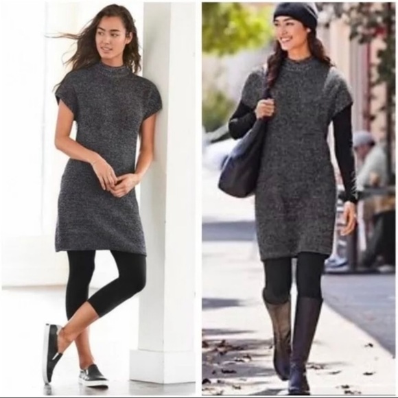 Athleta Merino Wool Pinewood Sweater Dress M - Picture 2 of 12